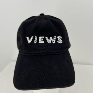 Drake Views Hat Cap Black Summer Sixteen Tour Rap Y2K‎ Adjustable Strap